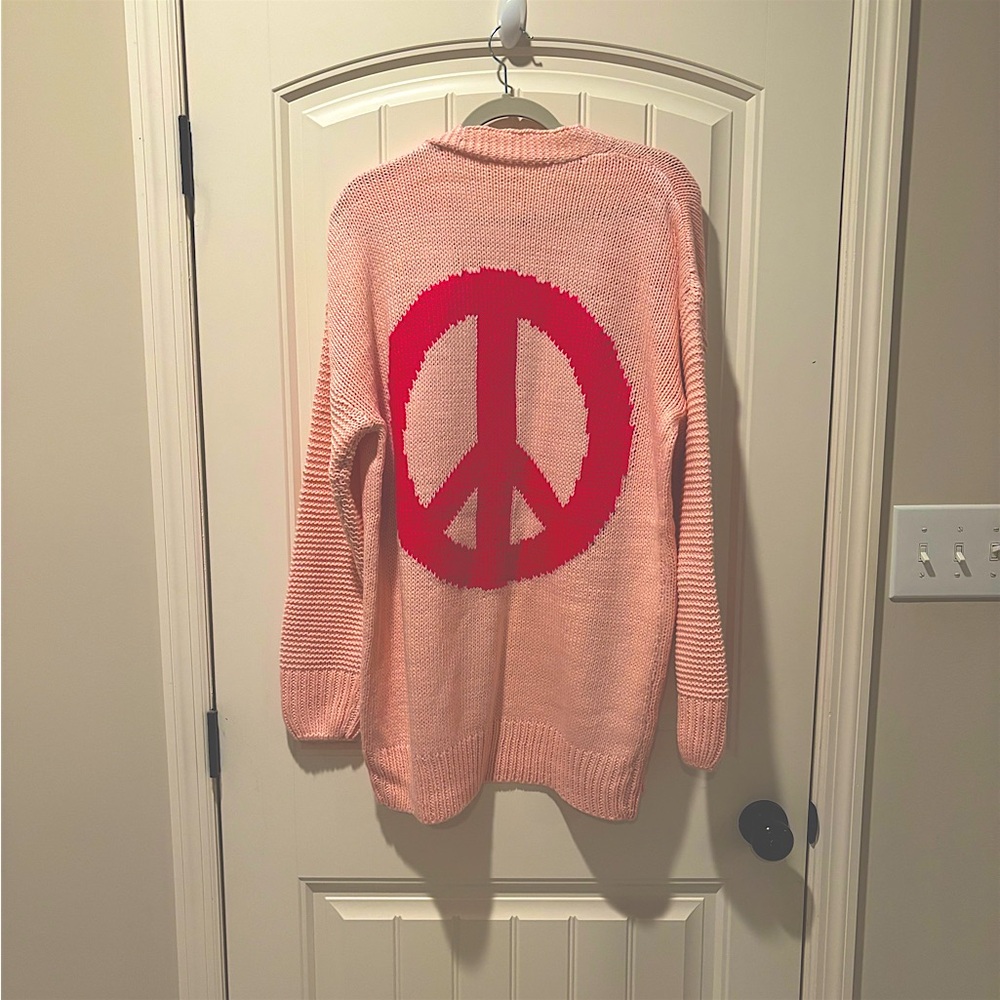 Timing Soft Pink Knit Cardigan